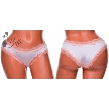 Fém díszes, csipkeszegélyes bugyi S, M, L, XL