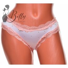 Fém díszes, csipkeszegélyes bugyi S, M, L, XL