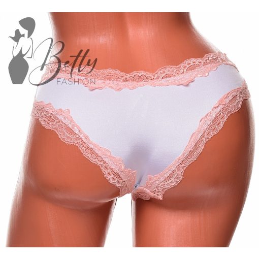 Fém díszes, csipkeszegélyes bugyi S, M, L, XL