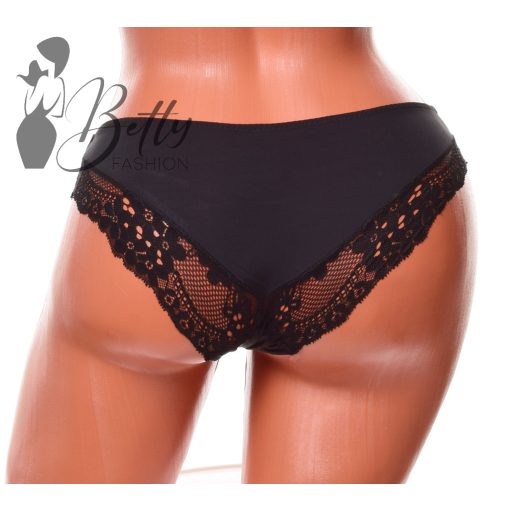 Csipkés bugyi - lycra S, M, L, XL