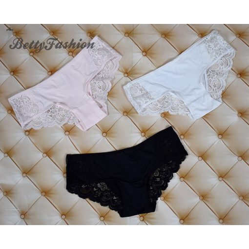 Csipkeszegélyes bugyi - lycra S, M, L, XL