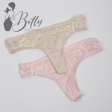 Csipkebetétes selymes anyagú tanga S, M, L, XL
