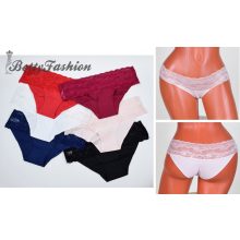 Széles csipke szegélyes lézer vágott bugyi S, M, L, XL, 2XL