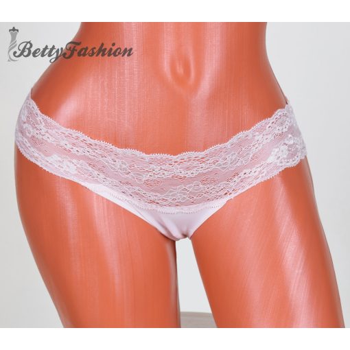 Széles csipke szegélyes lézer vágott bugyi S, M, L, XL, 2XL