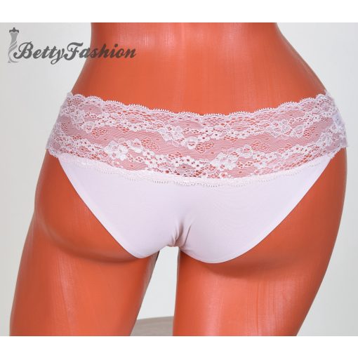 Széles csipke szegélyes lézer vágott bugyi S, M, L, XL, 2XL