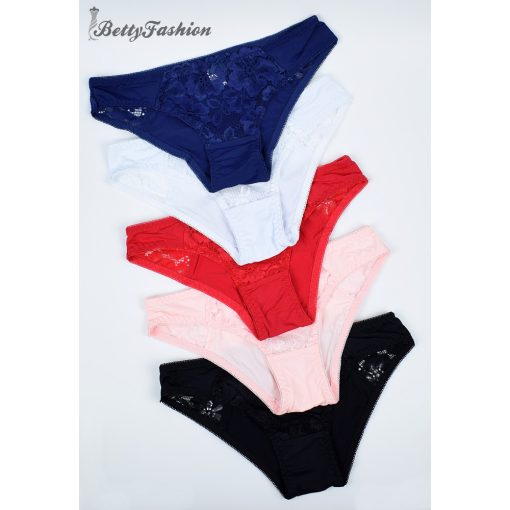 Csipkebetétes bugyi - LYCRA S, M, L, XL