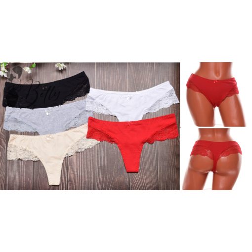 Nagyméretű, csipkeszegélyes tanga 2XL, 3XL, 4XL, 5XL