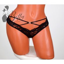 Elején csipkés, pántos,  bugyi S, M, L, XL