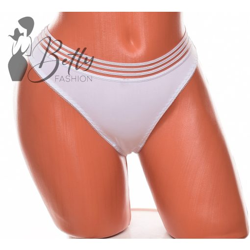Fehér színű, tüllbetétes tanga S, M, L, XL