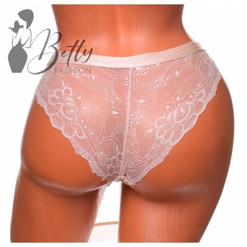 Hátul csipkés, selymes anyagú bugyi S, M, L, XL