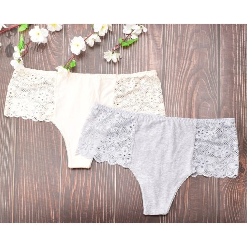 Nagyméretű, széles csipkepántos tanga XL, 2XL, 3XL, 4XL, 5XL