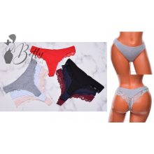 Hátul csipkeszegélyes tanga S, M, L, XL