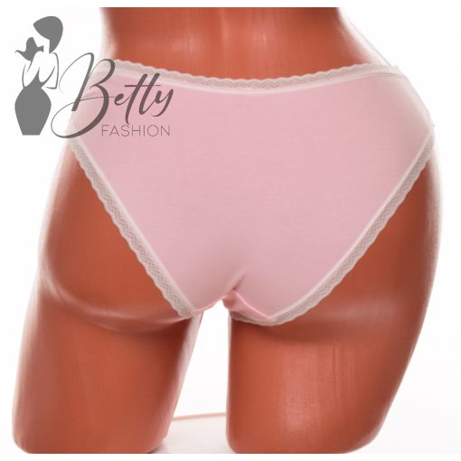 Csipkeszegélyes normál fazonú bugyi  S, M, L, XL