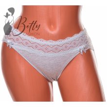 Egyszínű, csipkeszegélyes, pamut bugyi S, M, L, XL