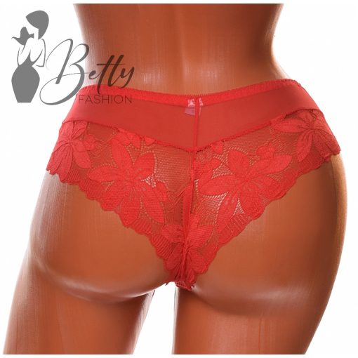 Tüll és csipkebetétes bugyi S, M, L, XL 