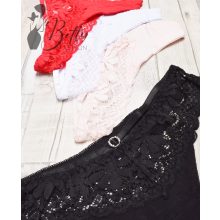 Csipkés, pántos tanga S, M, L, XL