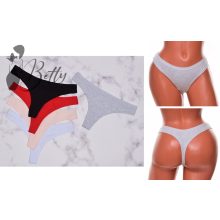 Egyszínű, pamut tanga S, M, L, XL