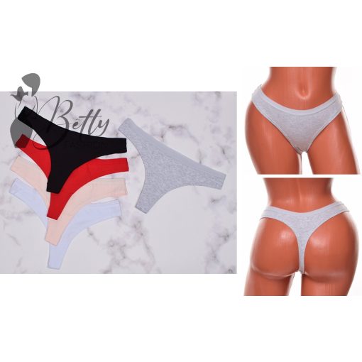 Egyszínű, pamut tanga S, M, L, XL