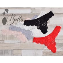 Egyszínű, csipkés tanga S, M, L, XL, 2XL