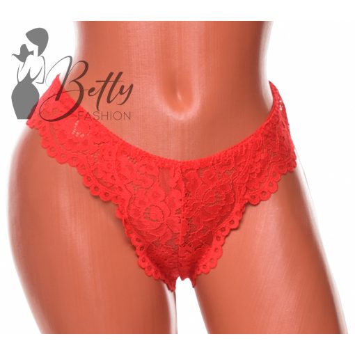 Egyszínű, csipkés tanga S, M, L, XL, 2XL