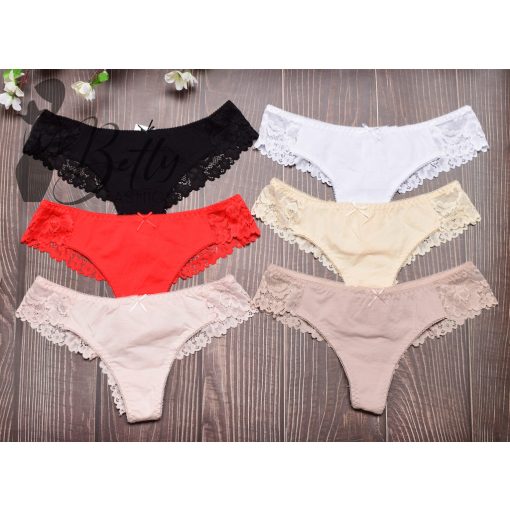 Fenekén csipkés brazil bugyi S, M, L, XL, 2XL