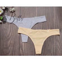 Csipke betétes pamut tanga S, M, L, XL