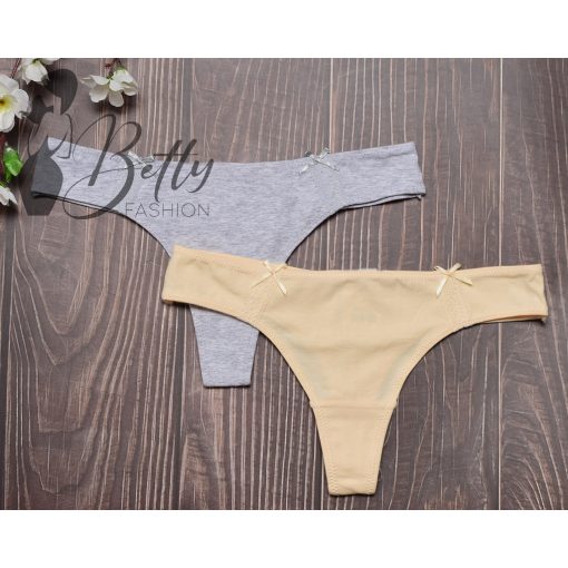 Csipke betétes pamut tanga S, M, L, XL