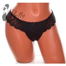 Hátul kivágott és fémdíszes, csipkés brazil bugyi S, M, L, XL