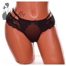 Derekán pántos, csipkés brazil bugyi S, M, L, XL