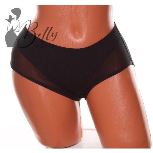 Tüllbetétes, egyszínű bugyi M, L, XL, 2XL