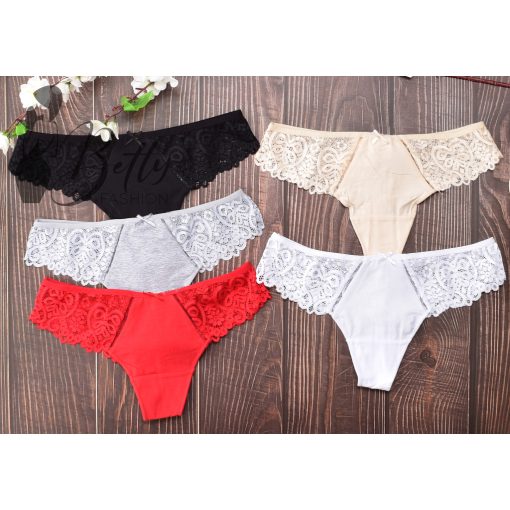 Oldalán és fenekén csipkés tanga S, M, L, XL