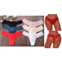 Csipkés, fenekén kivágott és fémdíszes tanga S, M, L, XL