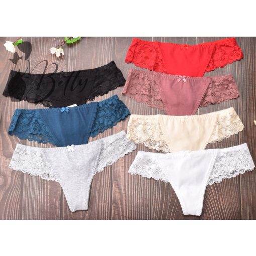 Széles csipkepántos tanga M, L, XL, XXL
