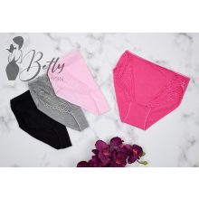 Csipkebetétes, magasított derekú bugyi S, M, L, XL