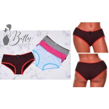 Csillagmintás és csipkeszegélyes bugyi S, M, L, XL