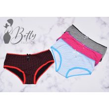 Csillagmintás és csipkeszegélyes bugyi S, M, L, XL