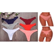 Egyszínű pamut tanga S, M, L, XL, 2XL