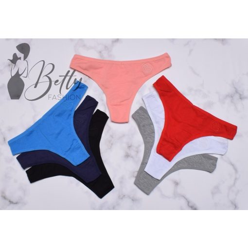 Hímzett szívecskemintás tanga S, M, L, XL