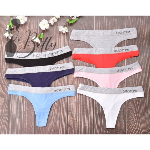 Derekán cirmos mintás és feliratos tanga S, M, L, XL