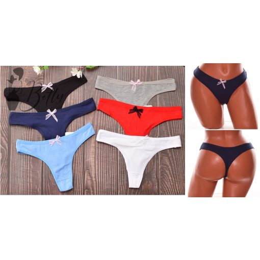 Egyszínű, csipkemasnis tanga S, M, L, XL