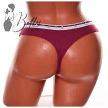 Egyszínű, derekán feliratos pamut tanga S, M, L, XL