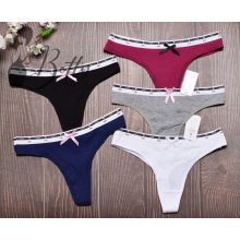 Egyszínű, derekán feliratos pamut tanga S, M, L, XL