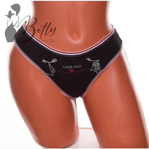 Love feliratos, pamut tanga S, M, L, XL