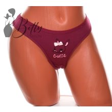 Nyuszimintás, pamut tanga S, M, L, XL