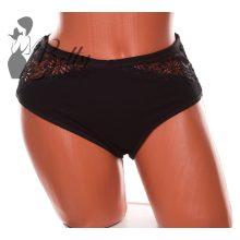 Csipke betétes, nagyobb méretű bugyi L, XL, 2XL, 3XL