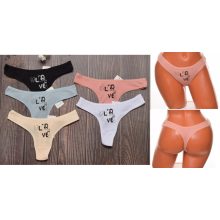 Cica mintás és feliratos pamut tanga S, M, L, XL