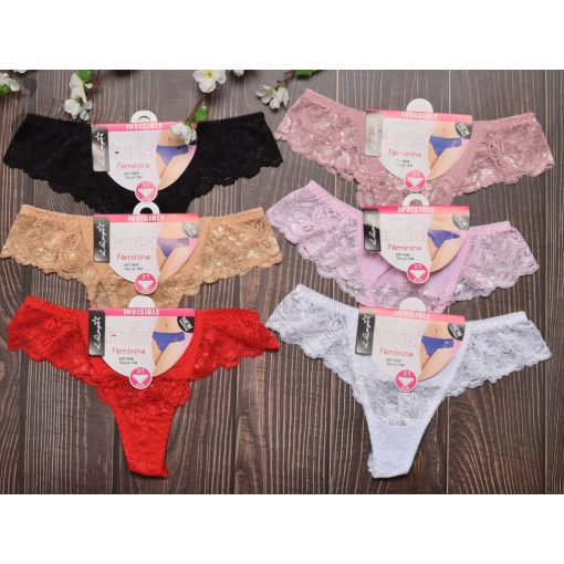 Csipkés brazil tanga S/M, L, XL, 2XL