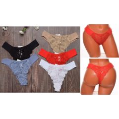Csipkés, selymes pántos tanga S/M, M/L, L/XL