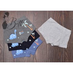   Hátul dínó mintás, fiú boxeralsó 2-3 év, 4-5 év, 6-7 év