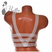 Horgolt virágmintás melltartó S/M